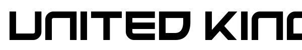 United Kingdom font preview